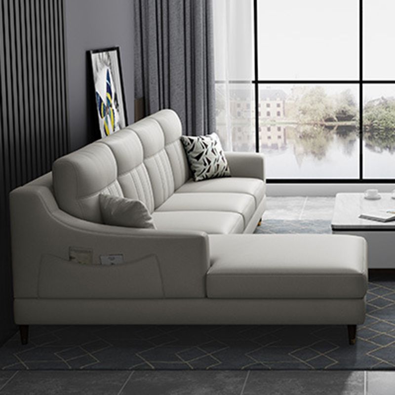 Modernism 4-seater Sectional with Storage Sloped Arm Sectional