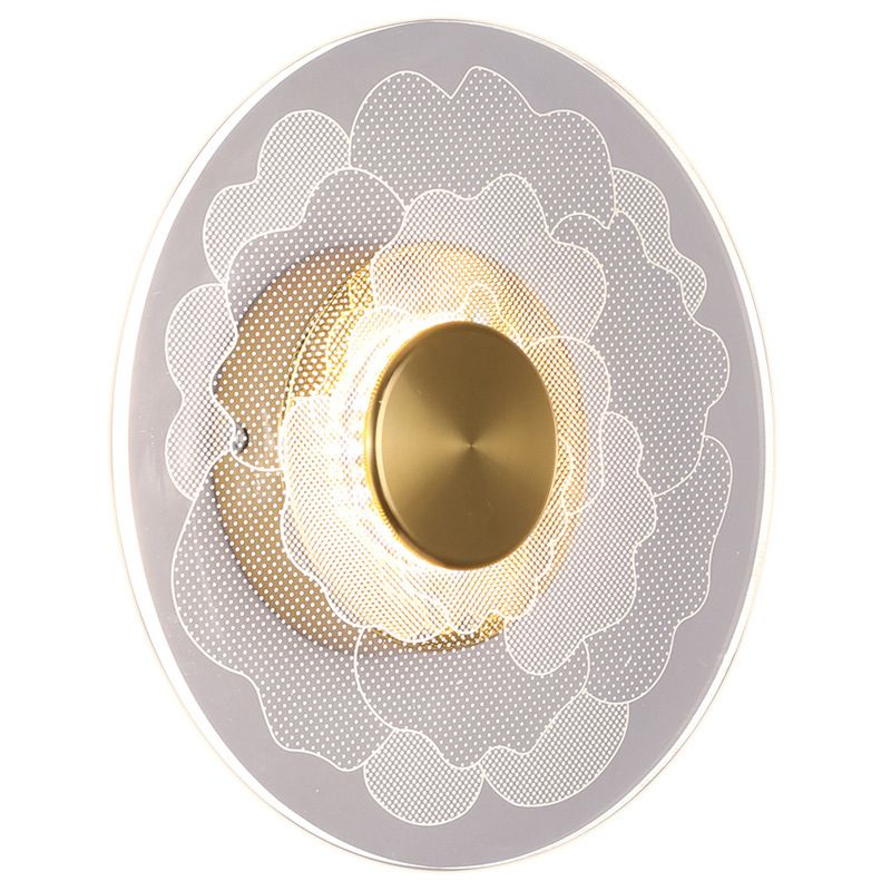 Simple Wall Lighting Fixture Circle Wall Light Sconce for Bedroom