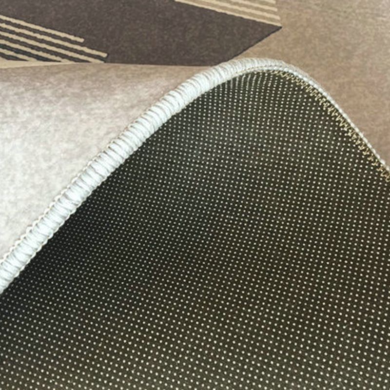 Nordic Area Carpet Contemporary Rug Washable Stain Resistant Polyester Rug for Home Decor