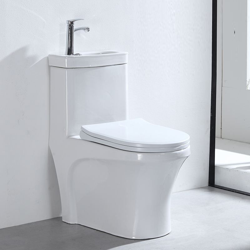 Contemporary One Piece Flush Toilet Seat Included Urine Toilet for Bathroom