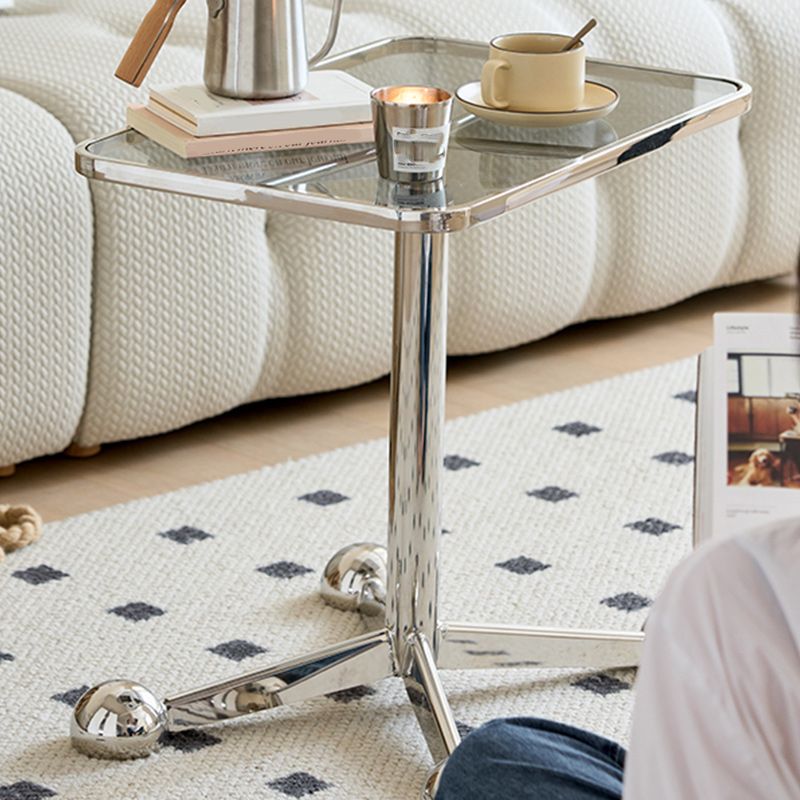 15"W Contemporary Corner Table Rectangular Accent Side Table