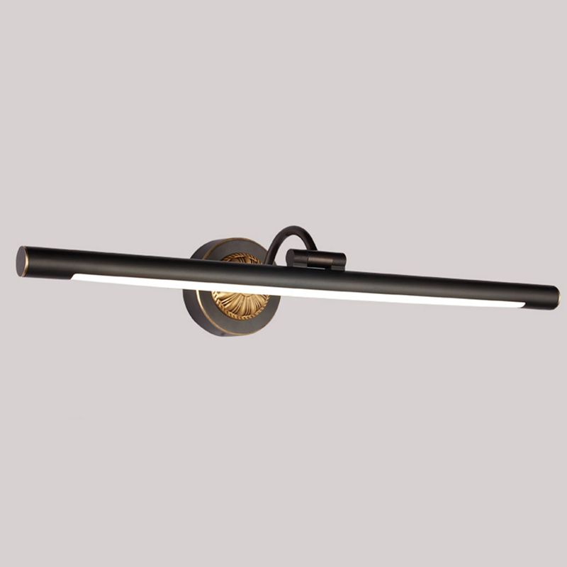 Metal Linear Shade Wall Sconce Modern Style 1-Light Mirror Wall Lighting Fixtures
