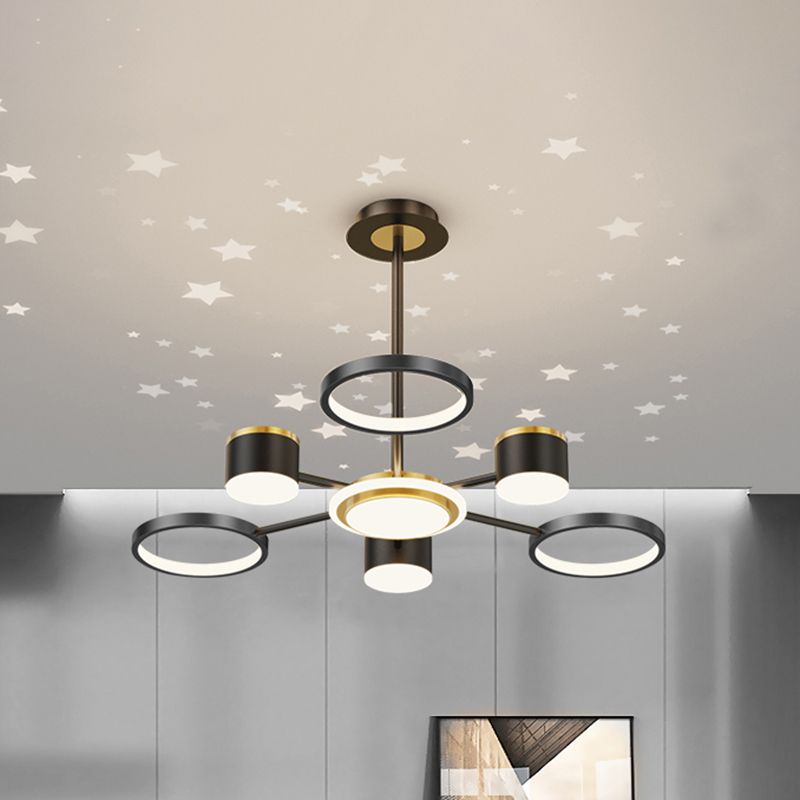 Geometrische ophanging hanglampen moderne verlichting kroonluchters metaal kroonluchter