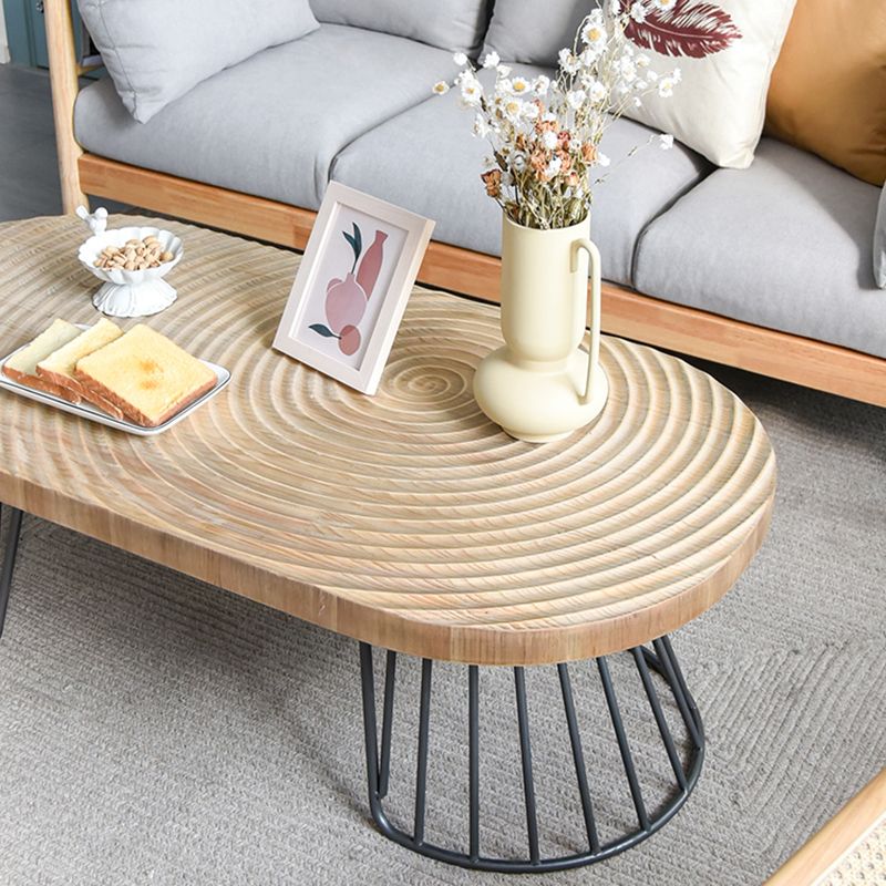 Scandinavian 1 Single Coffee Table Solid Wood Cocktail Table