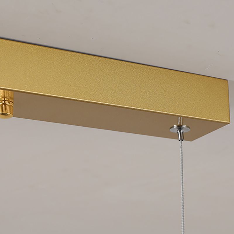 Lámparas colgantes modernas de la isla Restaurante de 5 luces colgantes de lámparas con sombra acrílica