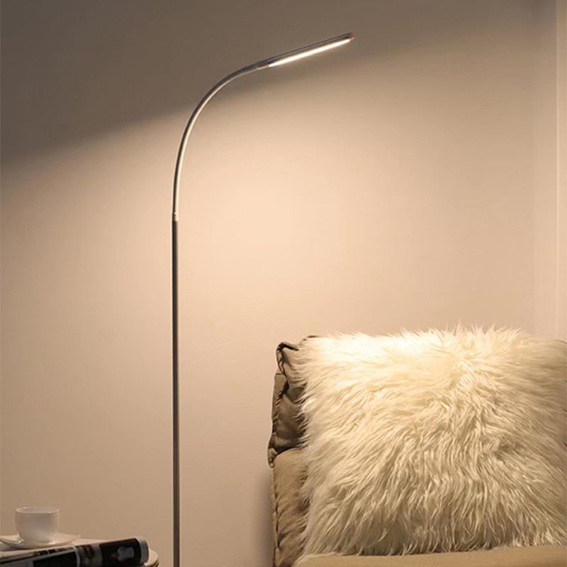 Rectangle Floor Lamp Contemporary Style Metal 1 Light Floor Lighting