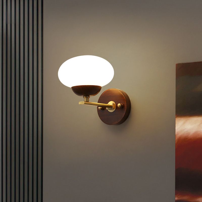 Unique Shape Wall Light Fixture Modern Wood Wall Mounted Lighting for Dining Room