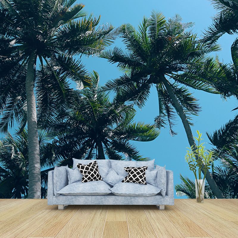 Mildew Resistant Mural Palm Tree Tropical Living Room Wall Mural