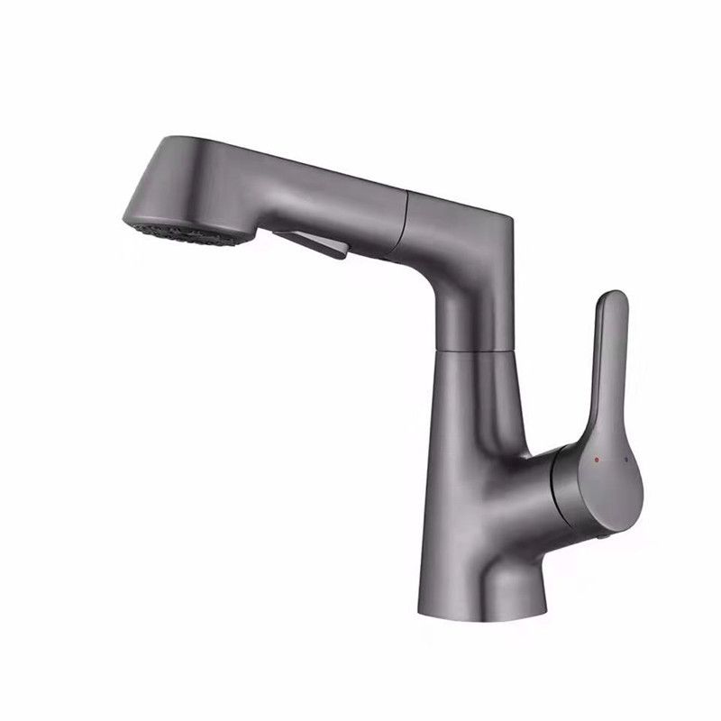 Modern Vessel Sink Faucet Brass Lever Handles Swivel Spout Bathroom Vessel Faucet