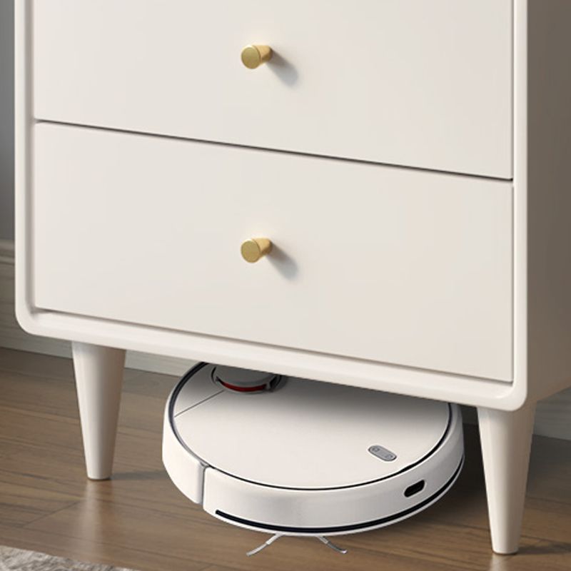 Classic Glam Solid Pine Storage Chest Dresser Vertical Dresser