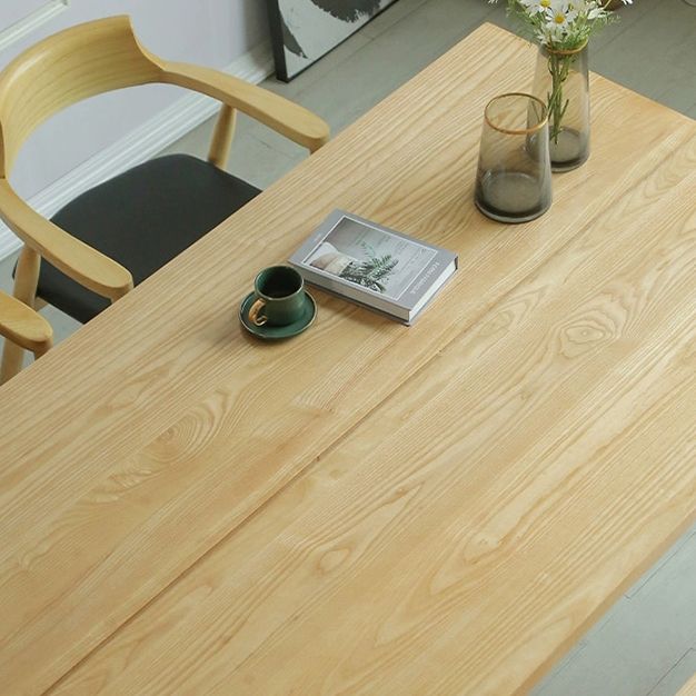 Rectangle Dining Table Modern Style Solid Wood Dinner Table for Home Kitchen