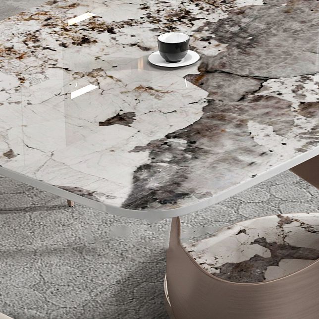 Contemporary 1/4/5/7 Pieces Dining Set Sintered Stone Dining Table for Kitchen