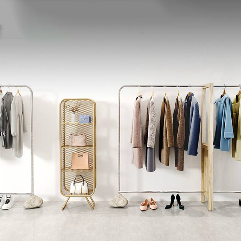 Contemporary Metal Bookshelf Standard Shelf Bookcase for Study Room