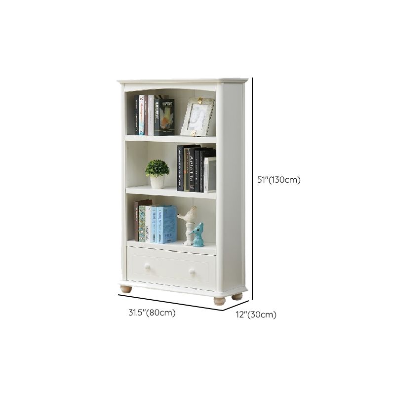 Closed Back Standard Bookshelf Engineered Wood Modern Bookcase