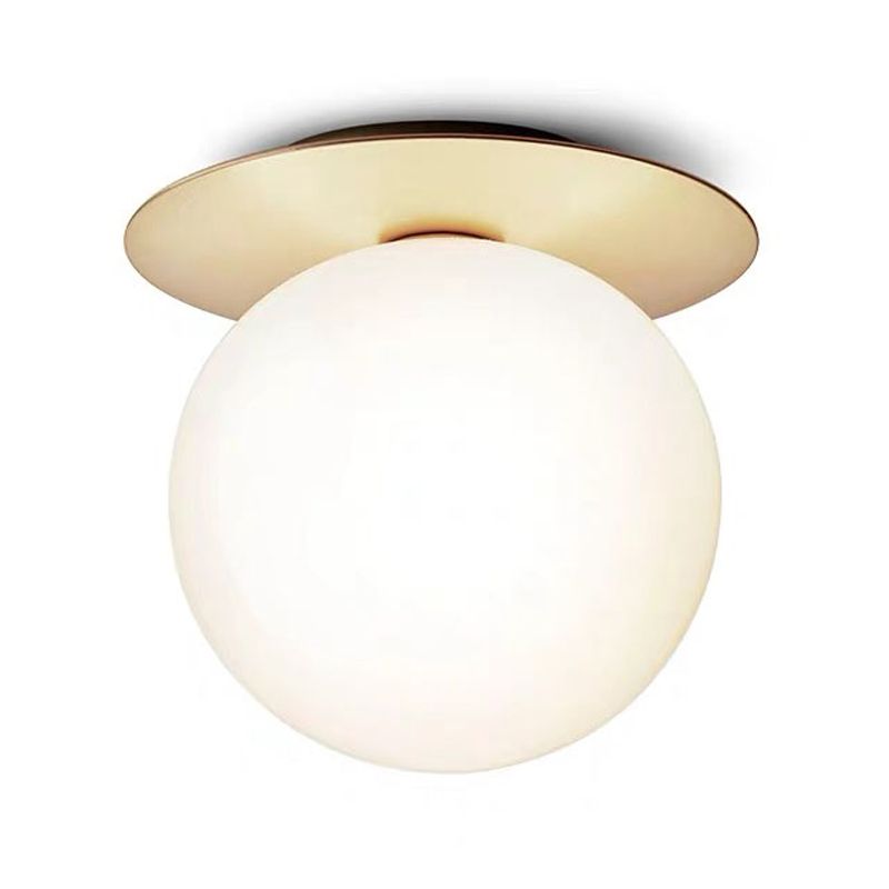 Sphere Ceiling Mounted Fixture Nordic Style Glass Ceiling Light Fixture