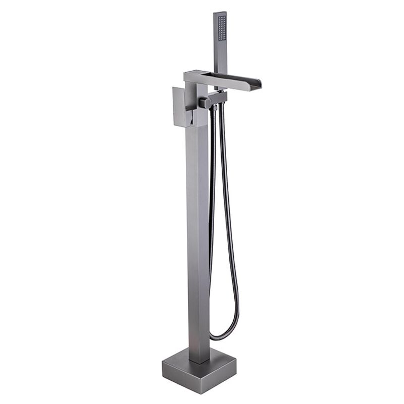 Floor Mounted Metal Freestanding Tub Filler One Handle Freestanding Bathtub Faucet