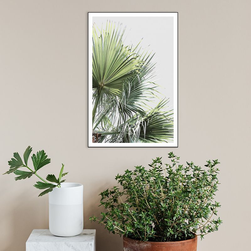 Light Color Tropical Art Print Botanical Wrapped Canvas for Kitchen, Multiple Sizes