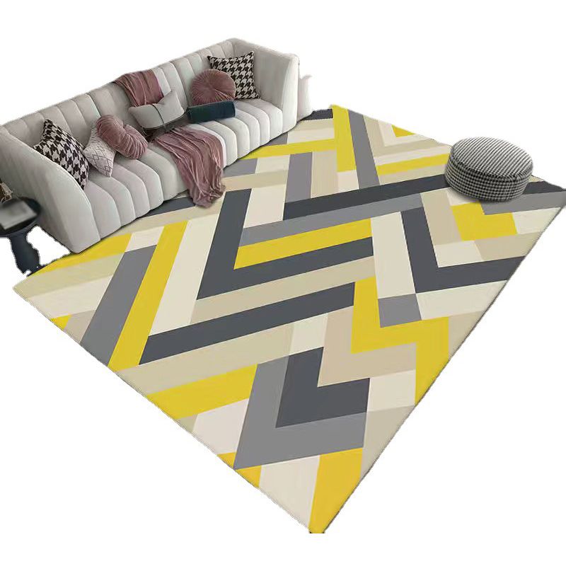 Modern Nordic Area Rug Carpet Stain Resistant Rug for Living Room