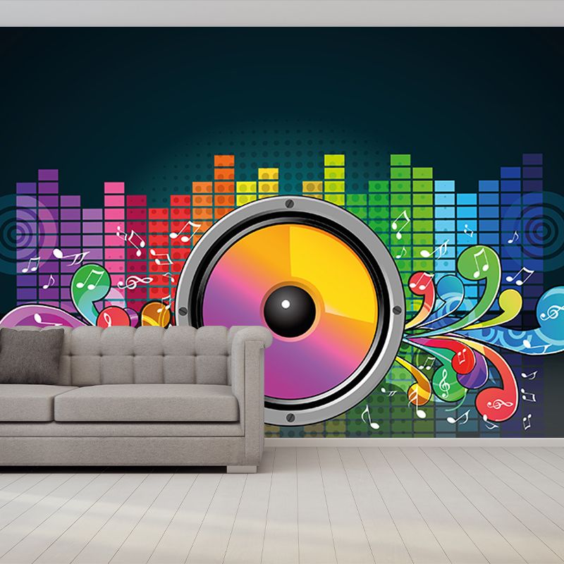 Illustration Environment Friendly Mural Wallpaper Musical Elements Bedroom Wall Mural