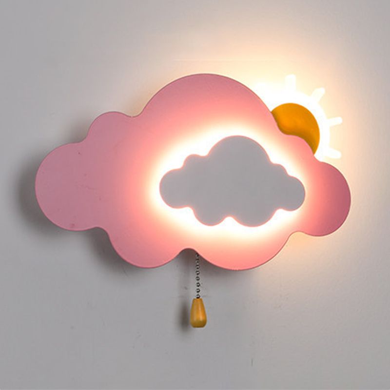 Metal Cloud Wall Lighting Modern Style 1 Light Wall Lighting Fixtures