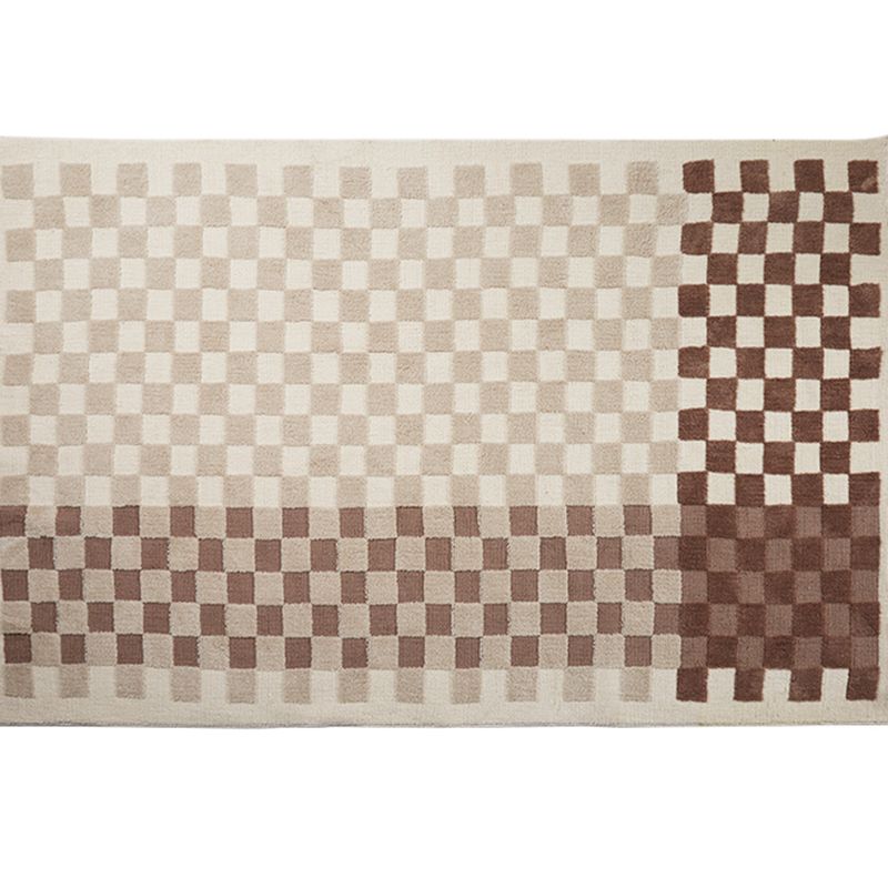 Gorgeous Carpet Modern Plaid Print Area Rug Living Room Rug with Non-Slip Backing