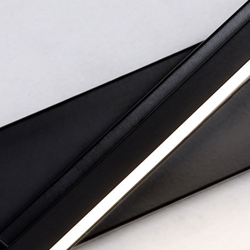 Modern Metal Rotatable Wall Light Strip 12" Wide LED Wall Sconce for Living Room