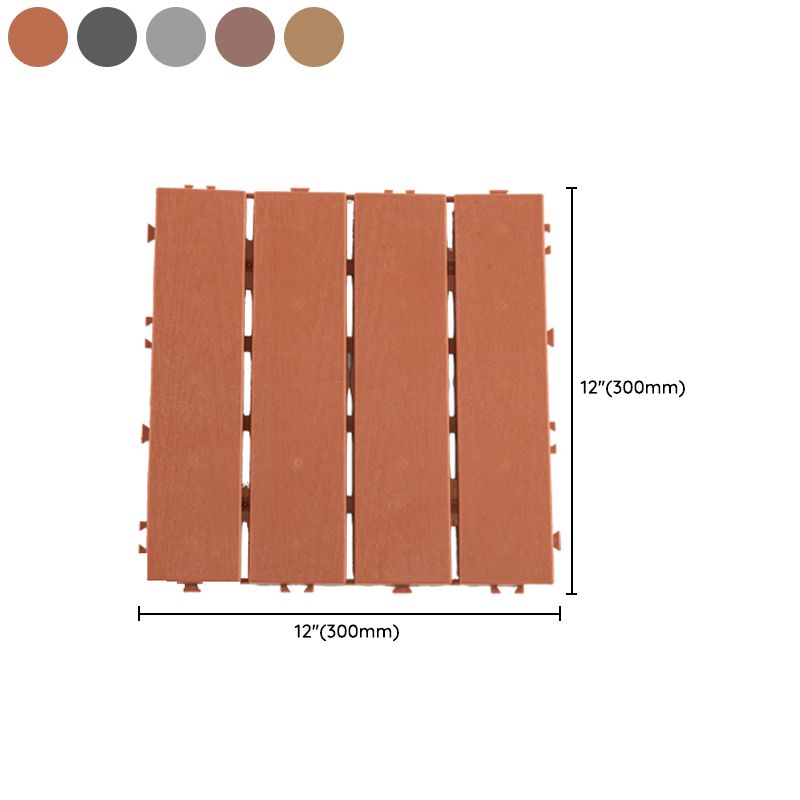 Scratch Resistant Decking Tiles Interlocking Composite Floor Tiles