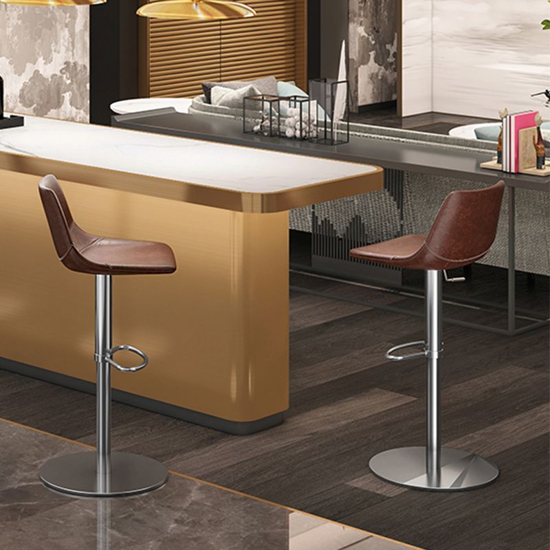 Industrial Leather Bar Stool Adjustable Backrest Bar Stool for Bristol