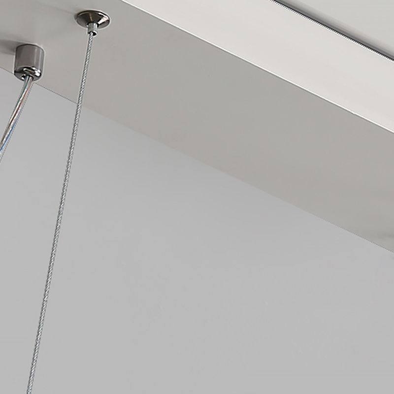 1 Light Oval Island Lights Contemporary Metal Island Lighting Ideas for Kitchen