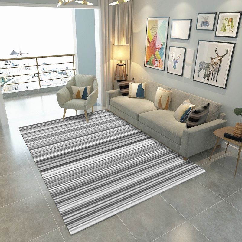 Modern Geometric Patchwork Rug Multi-Colored Polyester Carpet Non-Slip Backing Pet Friendly Machine Washable Rug for Lounge