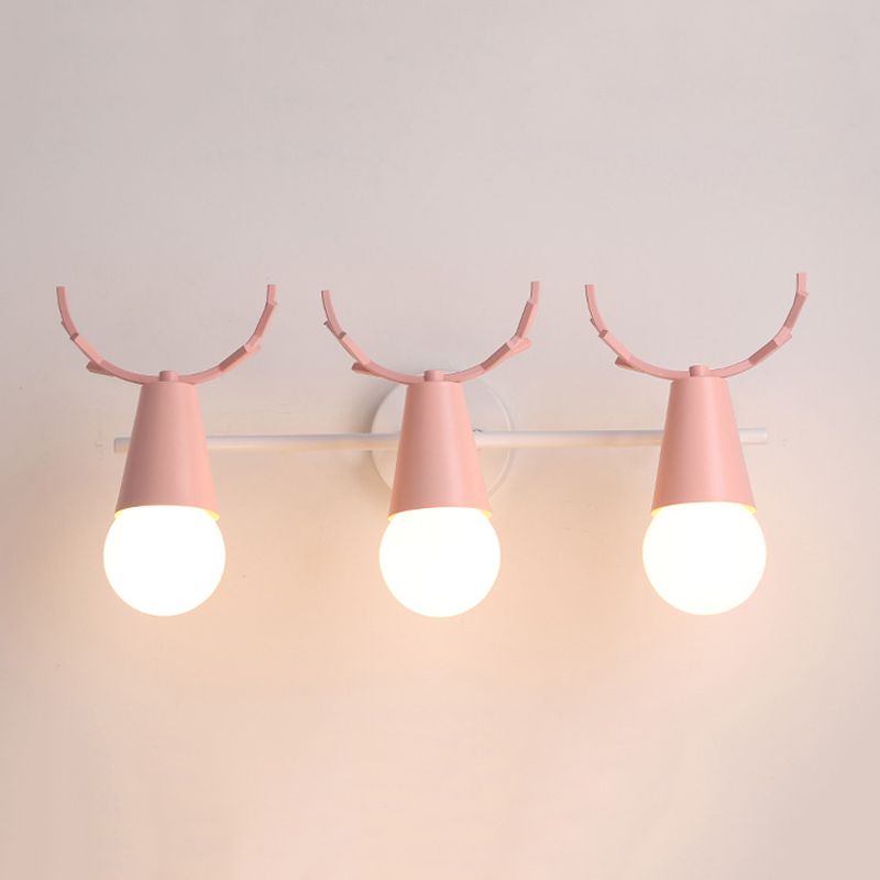 Modern Colorful Wall Sconce Light Creative Antlers Wall Light Fixture for Bedroom