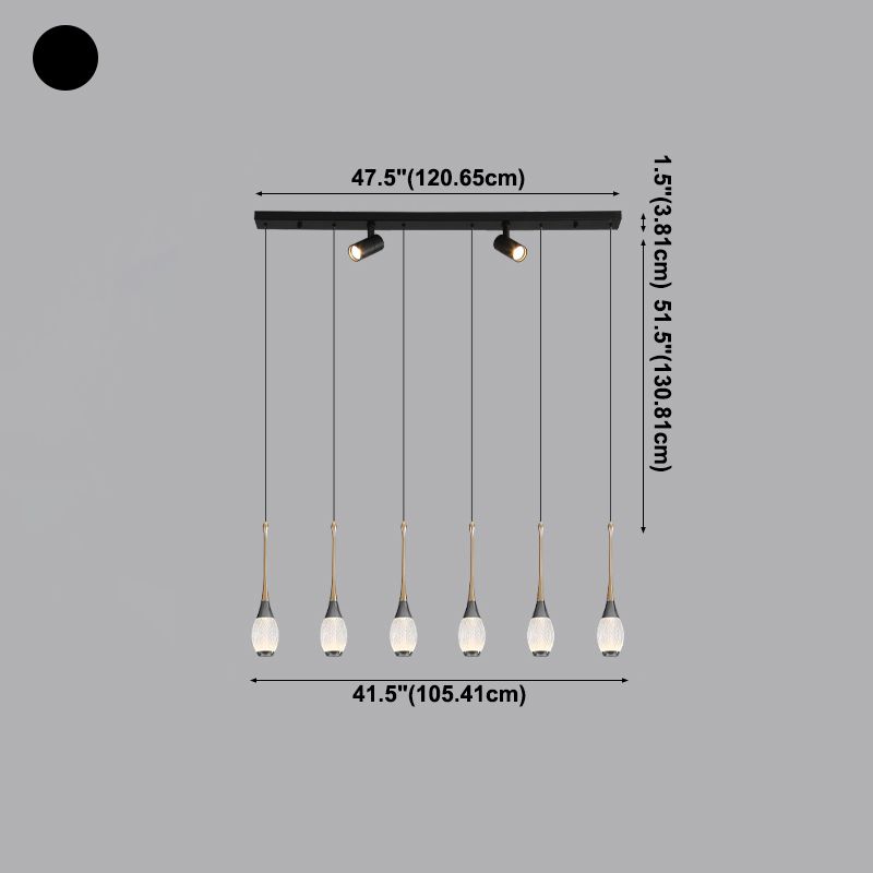 Unique Shape Island Lights Contemporary Style Metal Island Lighting