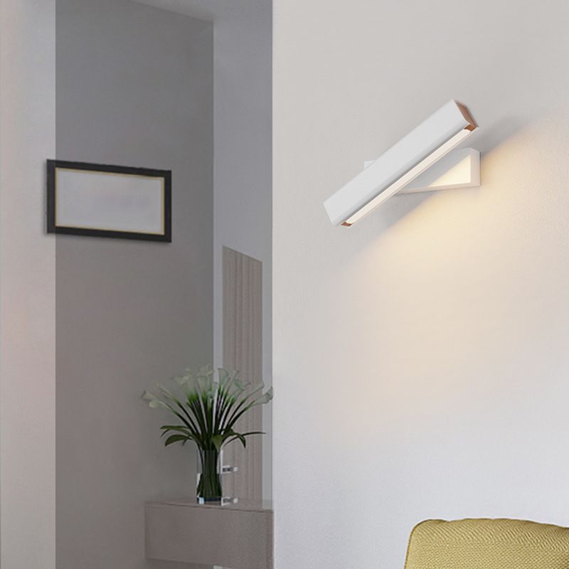 Single White/Black Modernism Wall Mounted Sconce LED Wall Light for Bedroom