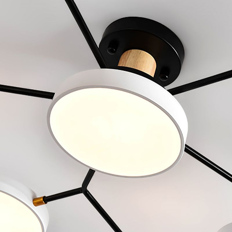 Modern Style Starburst Ceiling Light Creative Flush Mount Light for Bedroom Drawing Room