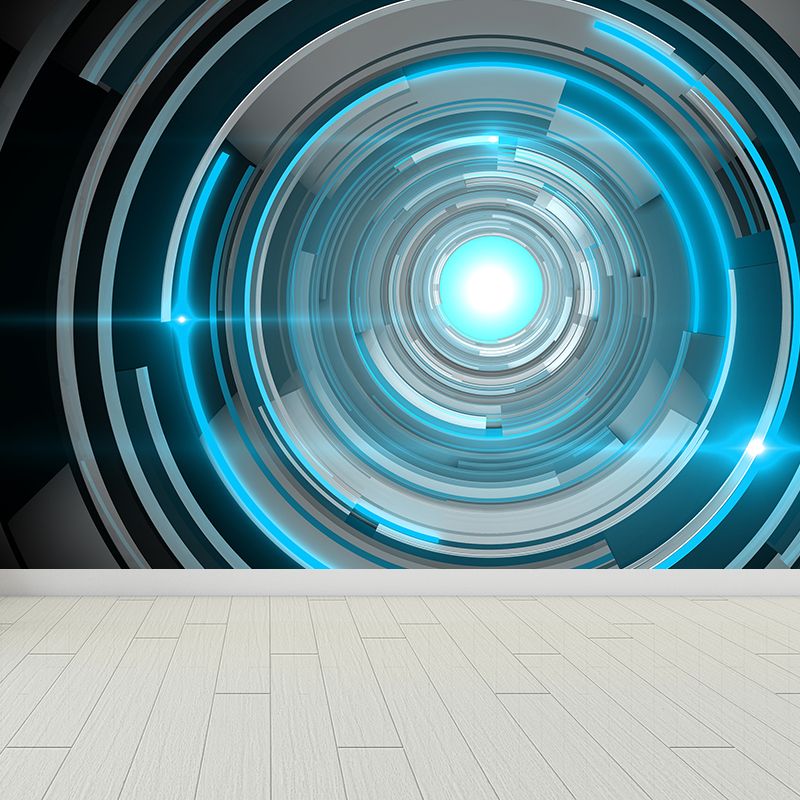 Unique Abstract Mural Wallpaper for Living Room, Dark Color, Custom Size Available