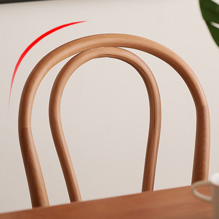 Silla lateral trasera Windsor de estilo escandinavo para sillas de comedor de madera para el hogar