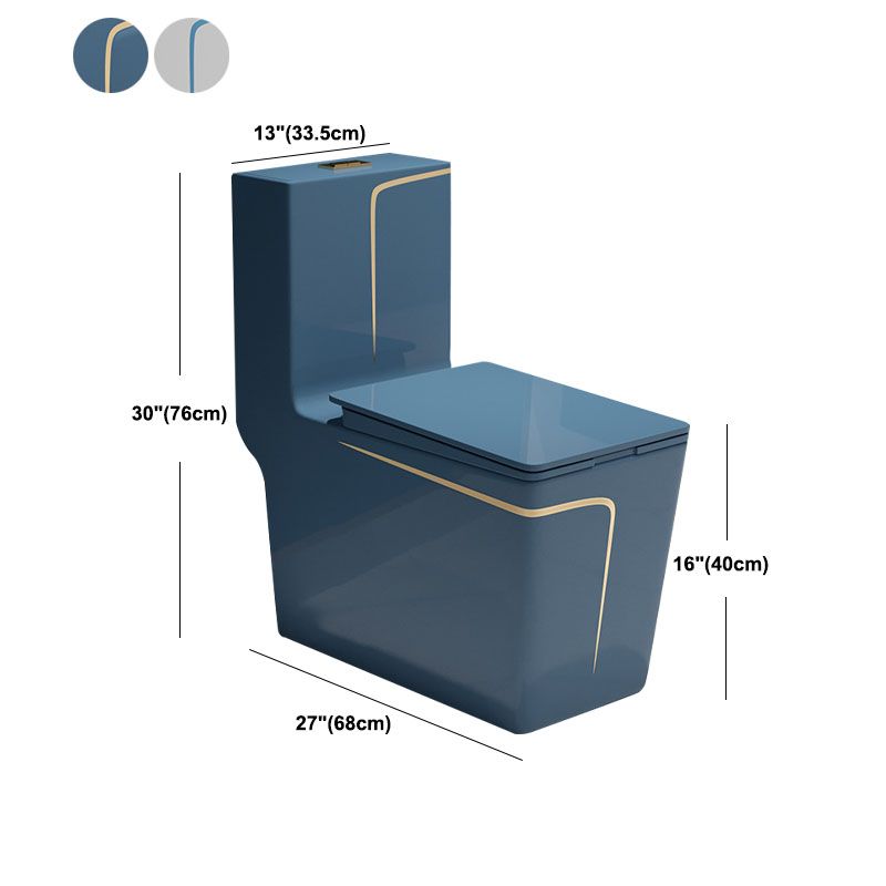 Water-saving Siphon Toilet Ceramic Elongated Dual Flush Household Toilet