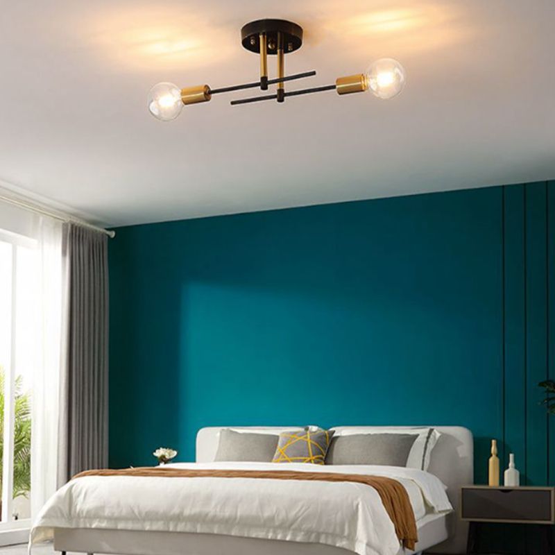 Industrial Ceiling Light Simplicity Flush Mount Light Fixture for Bedroom