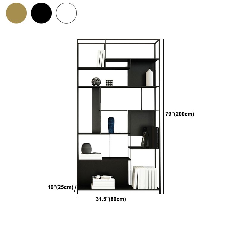 Industrial Open Rectangle Storage Bookshelf Home Office Etagere Bookcase
