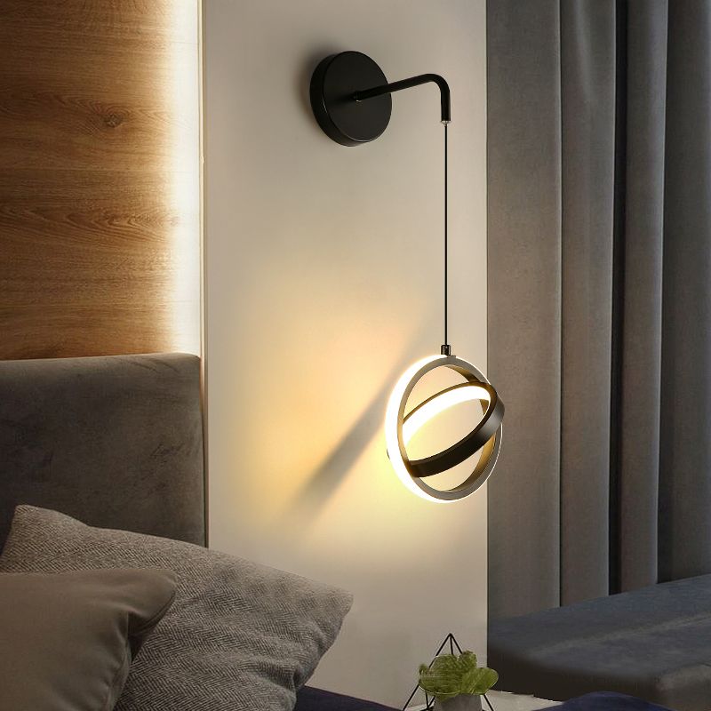 Circlings Luz montada en la pared Minimalista Metal Bundside Led Pared colgante Luz