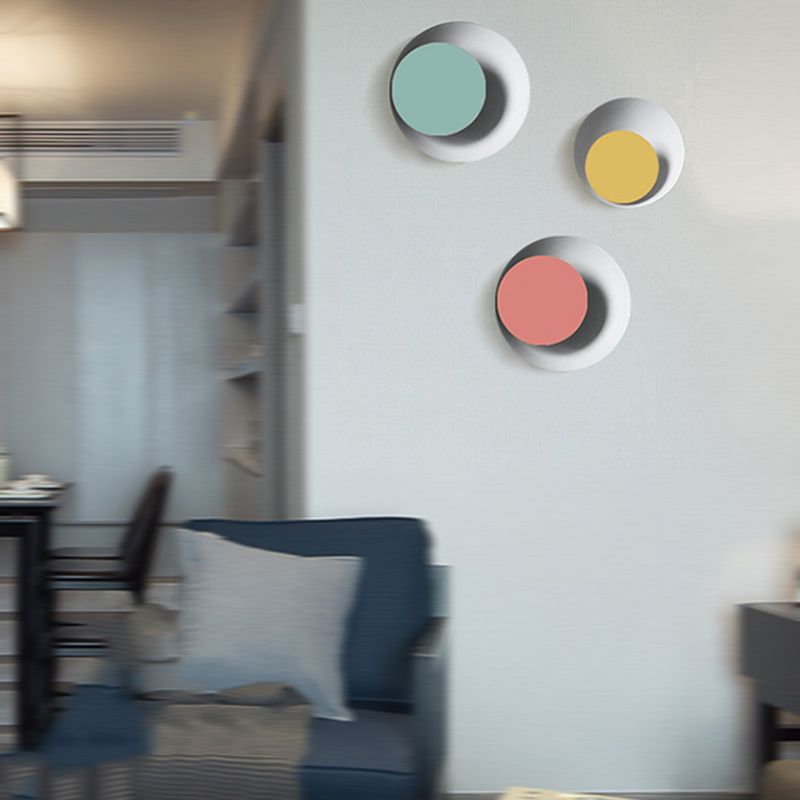 Moderni macaron moderni in stile ciotola ciotola sconde muro metallo 1 flioncini leggeri