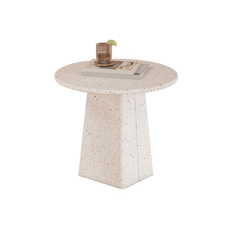 White Pedestal Coffee Table Round Coffee Table for Living Room