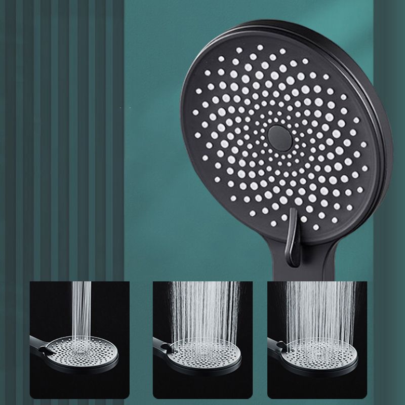 Contemporary Round Shower Head Solid Color Handheld Shower Head for Bathroom