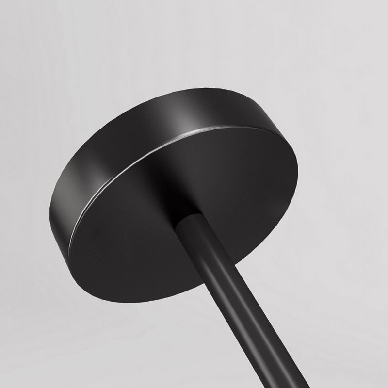 Burbujas sala de estar lámpara lámpara de lámpara vidrio de techo de estilo moderno luz en negro