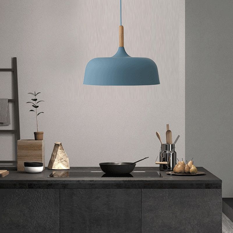 Pumpkin Pendant Light Aymator Macaron Style Snack Bar Dining Room Hanging Light