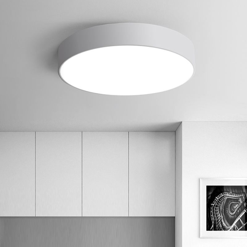 Lámpara de techo simple con luz LED empotrada moderna con pantalla acrílica para dormitorio