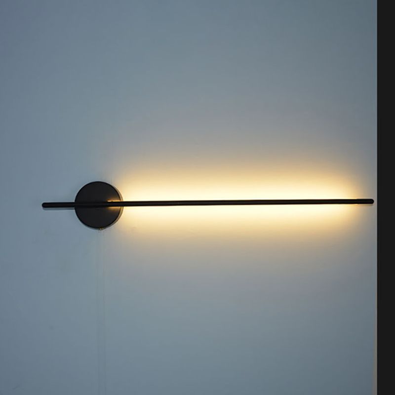 Zeitgenössischer Stil linearer LED -Wandlampe Metall 1 Licht Wandleuchte Leuchten