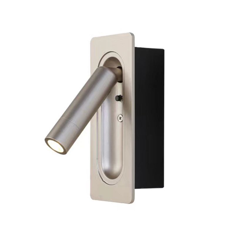 Single Modern Polished Finish Wall Mounted Sconce Metal LED Wall Light