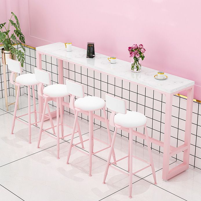 1/2/5 Pieces Table and Stool Set Faux Marble Pub Dining Set for Home