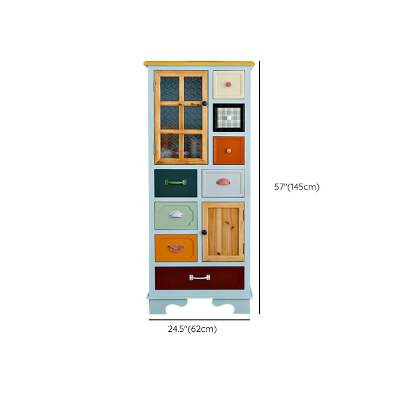 14.82-inch Width Storage Chest Nautical Dresser with 8 Drawers